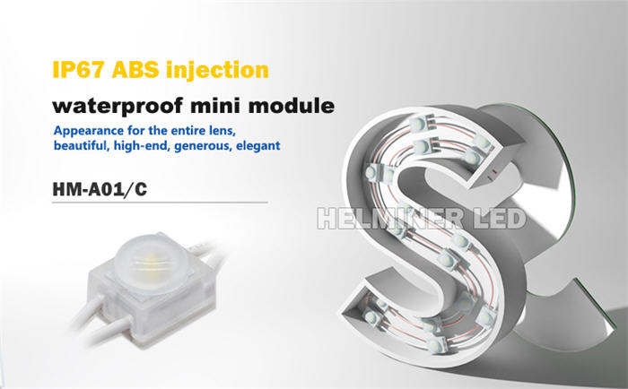 moduli led per insegne, LED Modulo 12V Bianco freddo 3LEDs