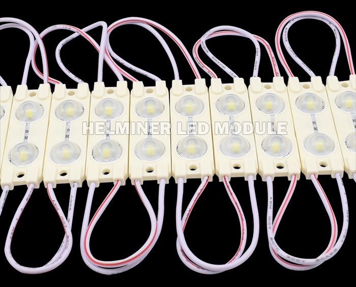 Moduli LED per insegne luminose    Moduli LED per Insegne Pubblicitarie     3 LED 2835 per modulo    Modulo 2 Led SMD 2835