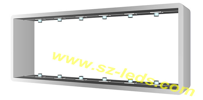  Moduli LED per insegne luminose con 3 led e Lente 160°  